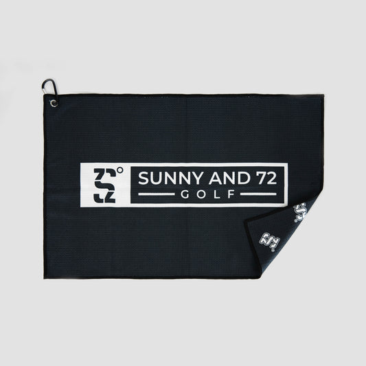 Classic Black Golf Towel