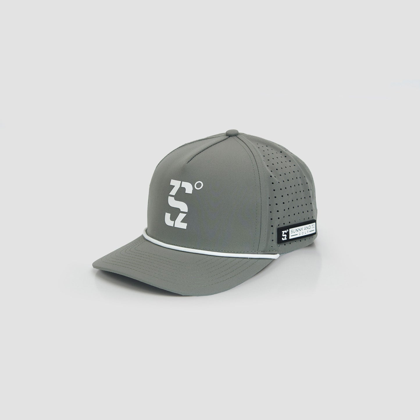 Premium Rubber Print Grey Cap