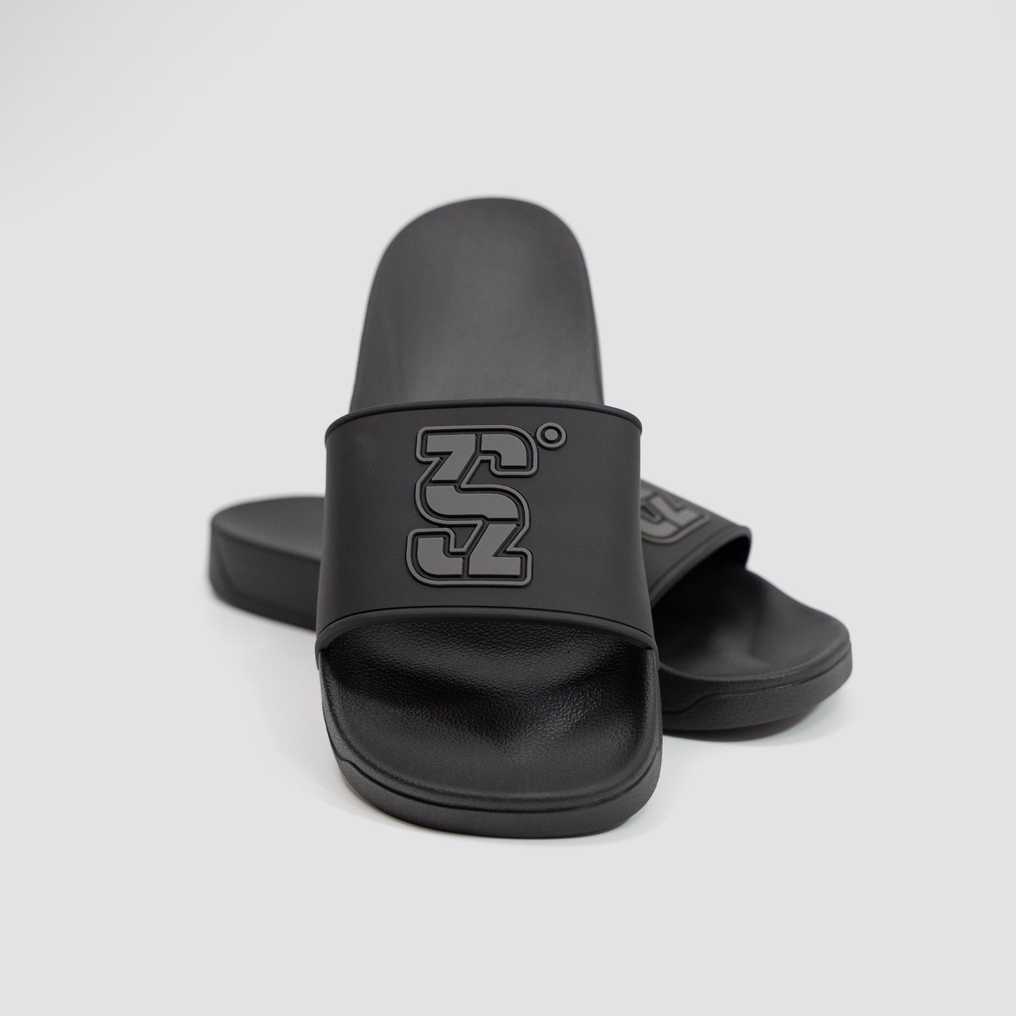 All Black Slides (S Logo)